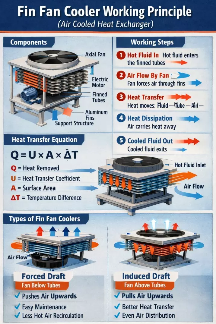 Fin Fan Cooler: Working Principle, Construction, and Applications