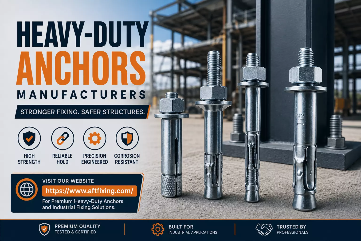 Heavy-Duty Anchors for Cracked Concrete