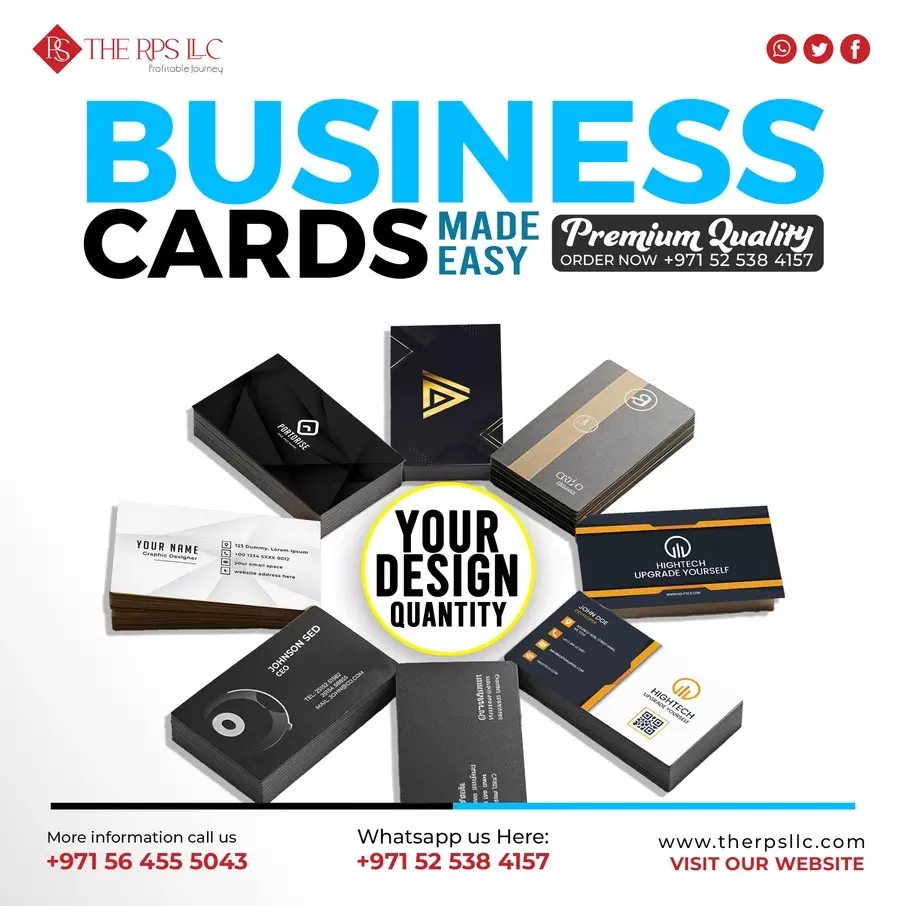 Premium Business Card Printing in Dubai – THE RPS LLC