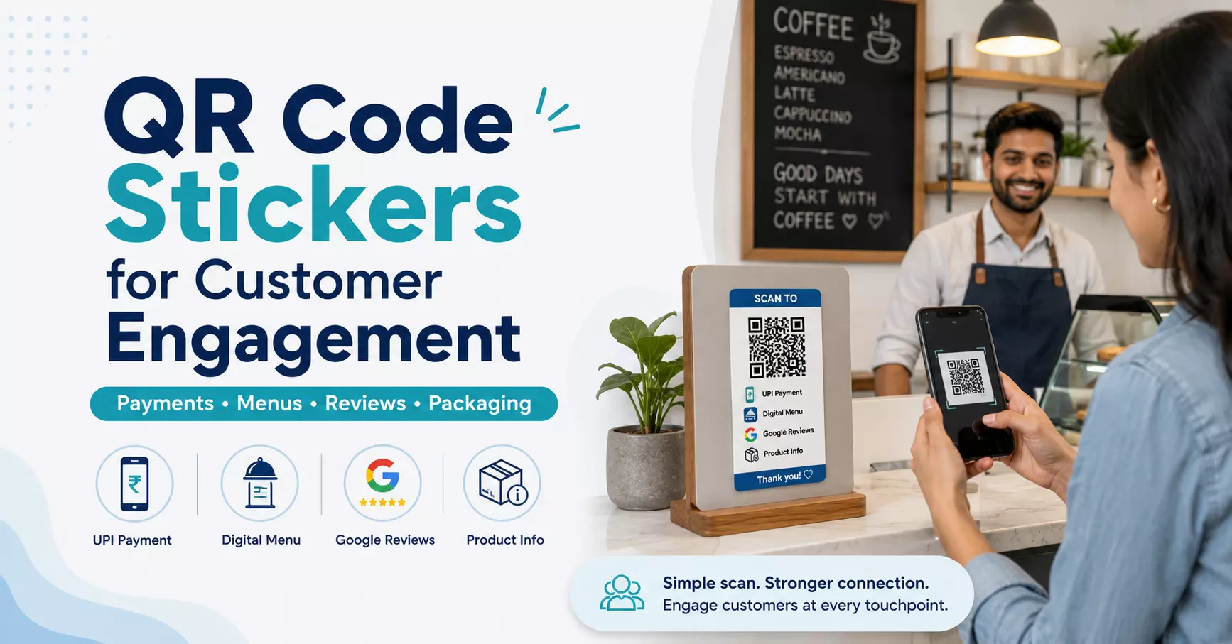 How QR Code Stickers Help Small Businesses Improve Customer Engagement