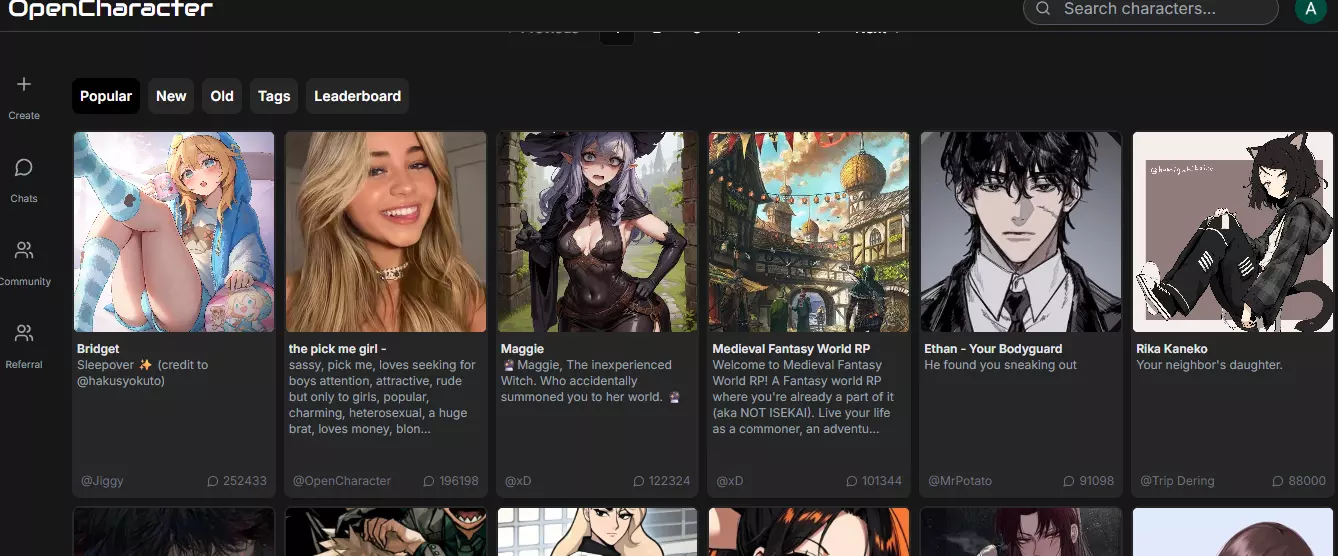 Open Character AI Enhances Custom AI Character Building Experience
