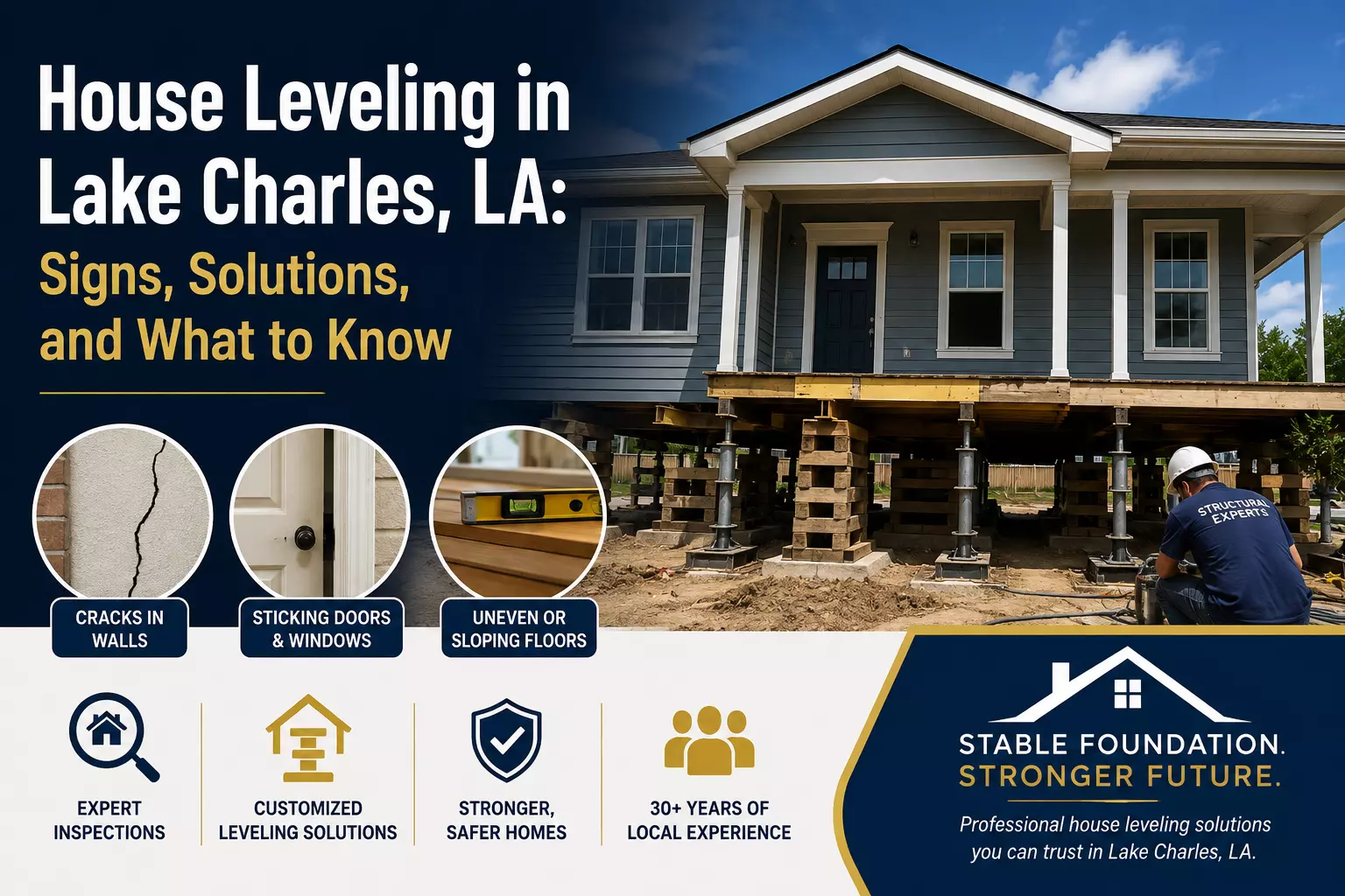 House Leveling in Lake Charles, LA: Signs, Solutions, and What to Know