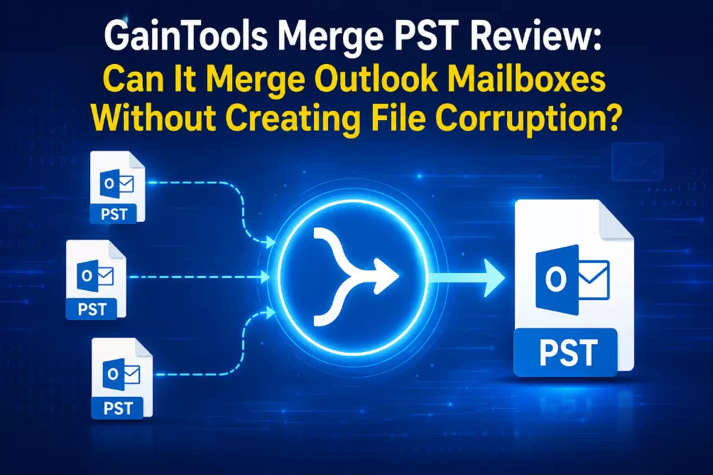 GainTools Merge PST Review: Can It Merge Outlook Mailboxes Without Creating File Corruption?