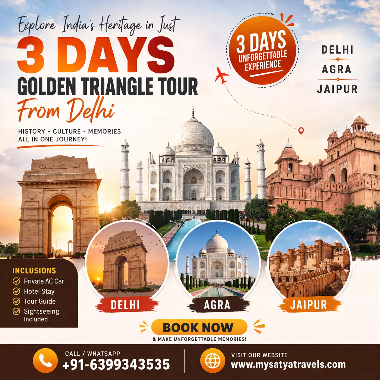 3 Days Golden Triangle Tour from Delhi – Price, Itinerary & Booking