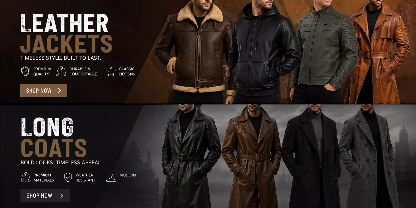 Men's Leather Jackets for Every Occasion