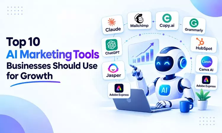 Top 10 AI Marketing Tools Businesses Should Use for Growth