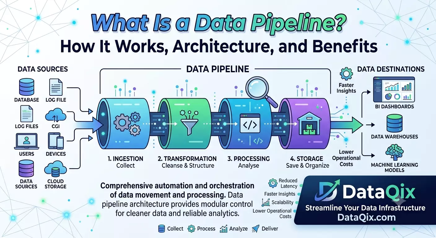 What Is a Data Pipeline? How It Works, Architecture, and Benefits