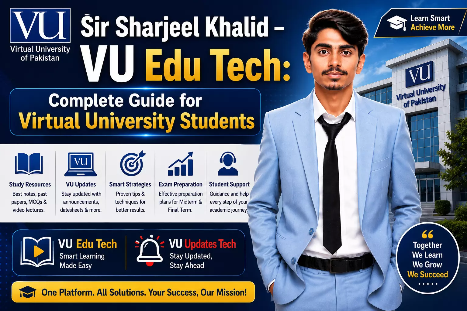 Sir Sharjeel Khalid – VU Edu Tech: Complete Guide for Virtual University Students