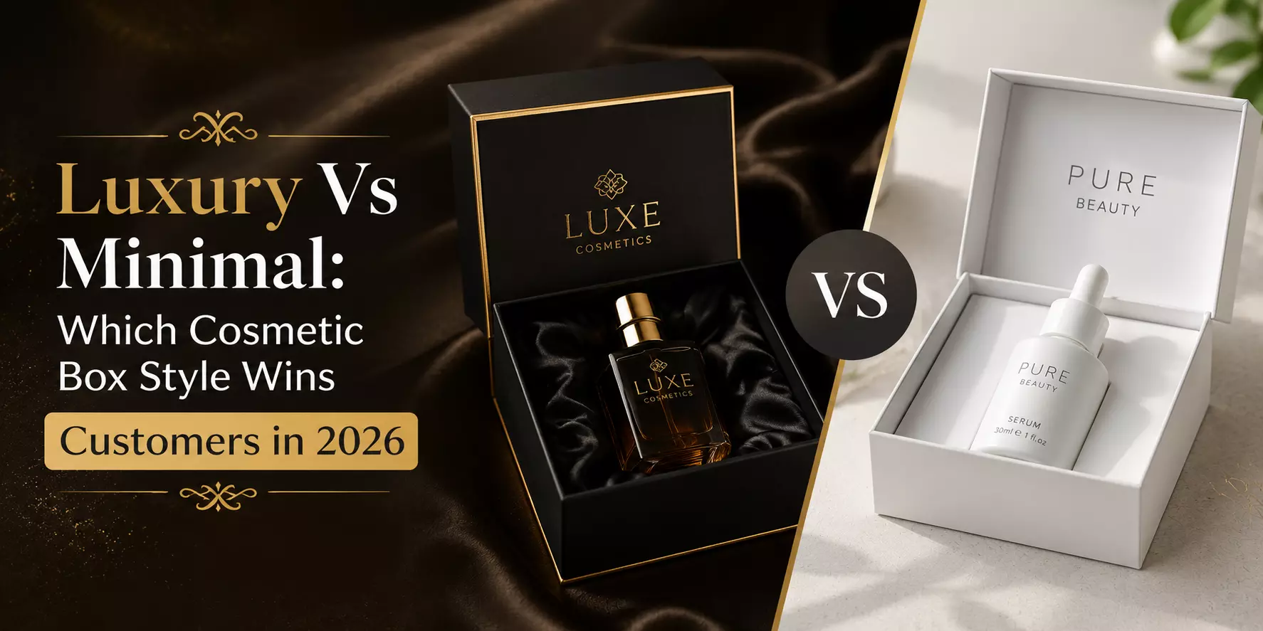 Luxury Vs Minimal: Which Cosmetic Box Style Wins Customers in 2026