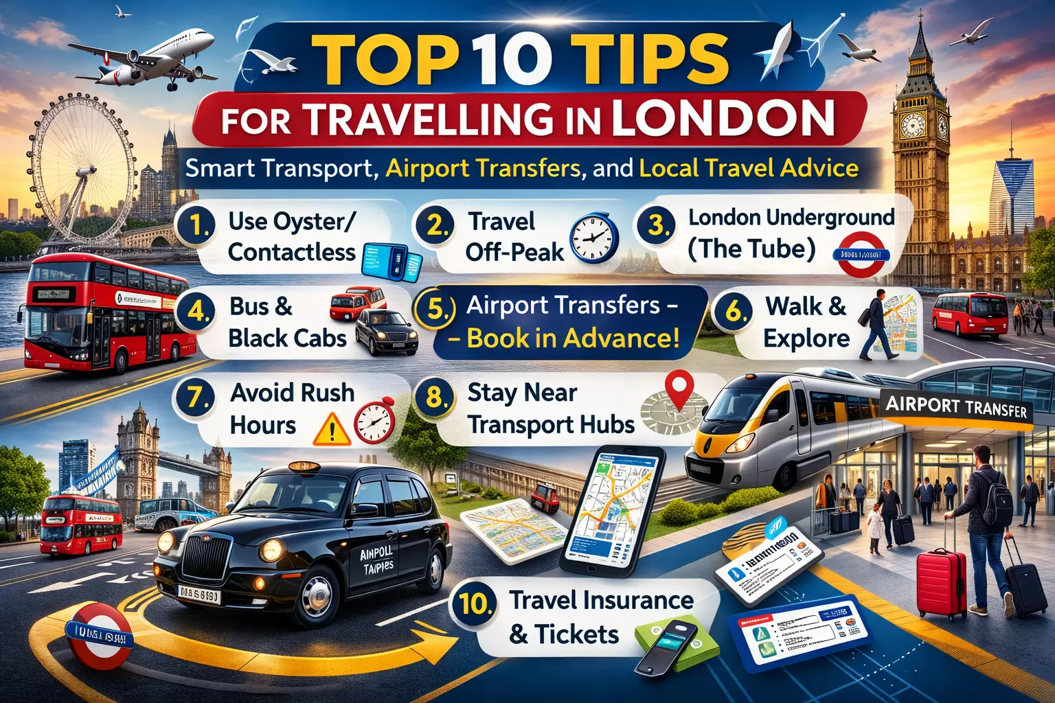 Top 10 Tips for Travelling in London: Smart Transport, Airport Transfers, and Local Travel Advice