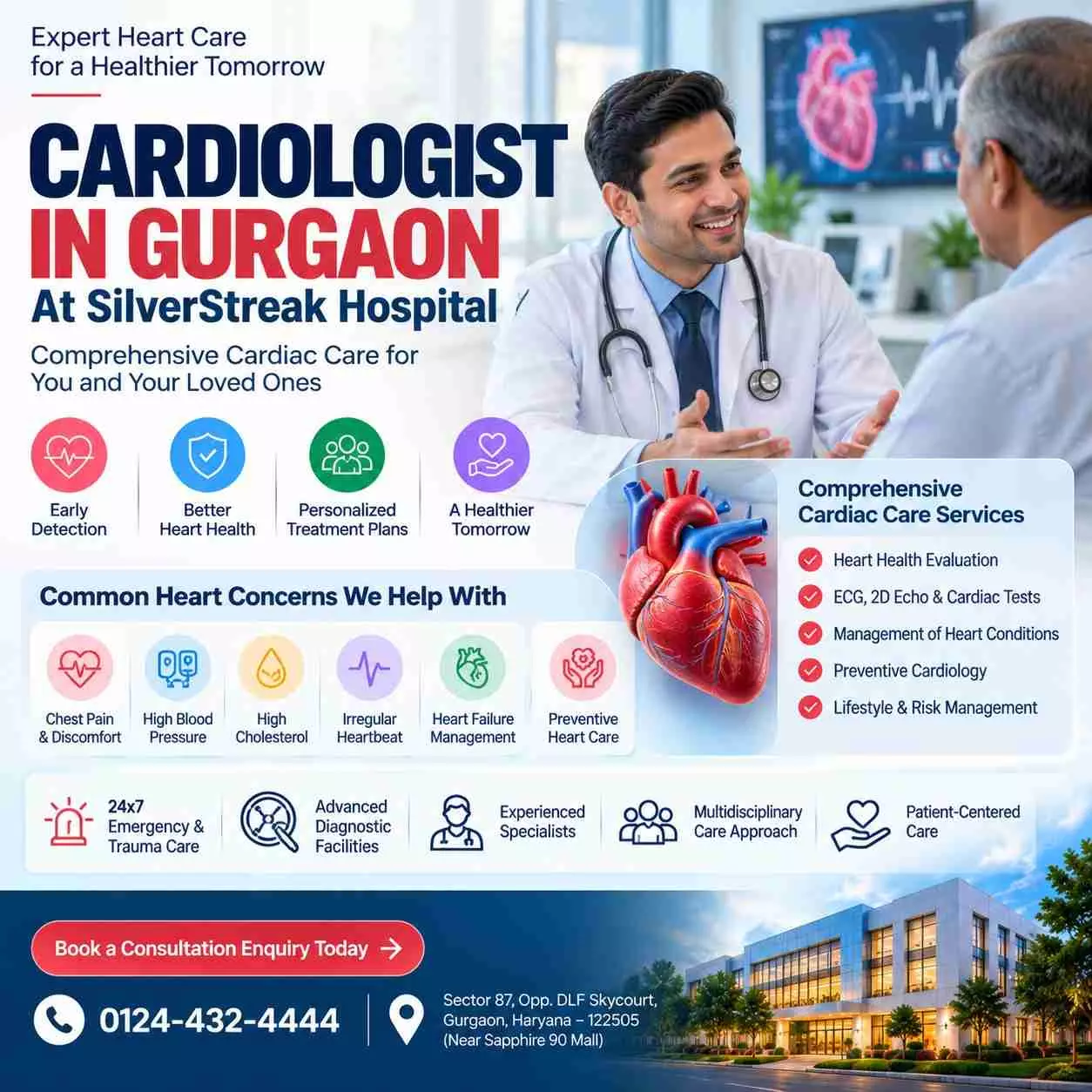 Cardiologist in Gurgaon: Heart Symptoms, Tests and When to Get Checked