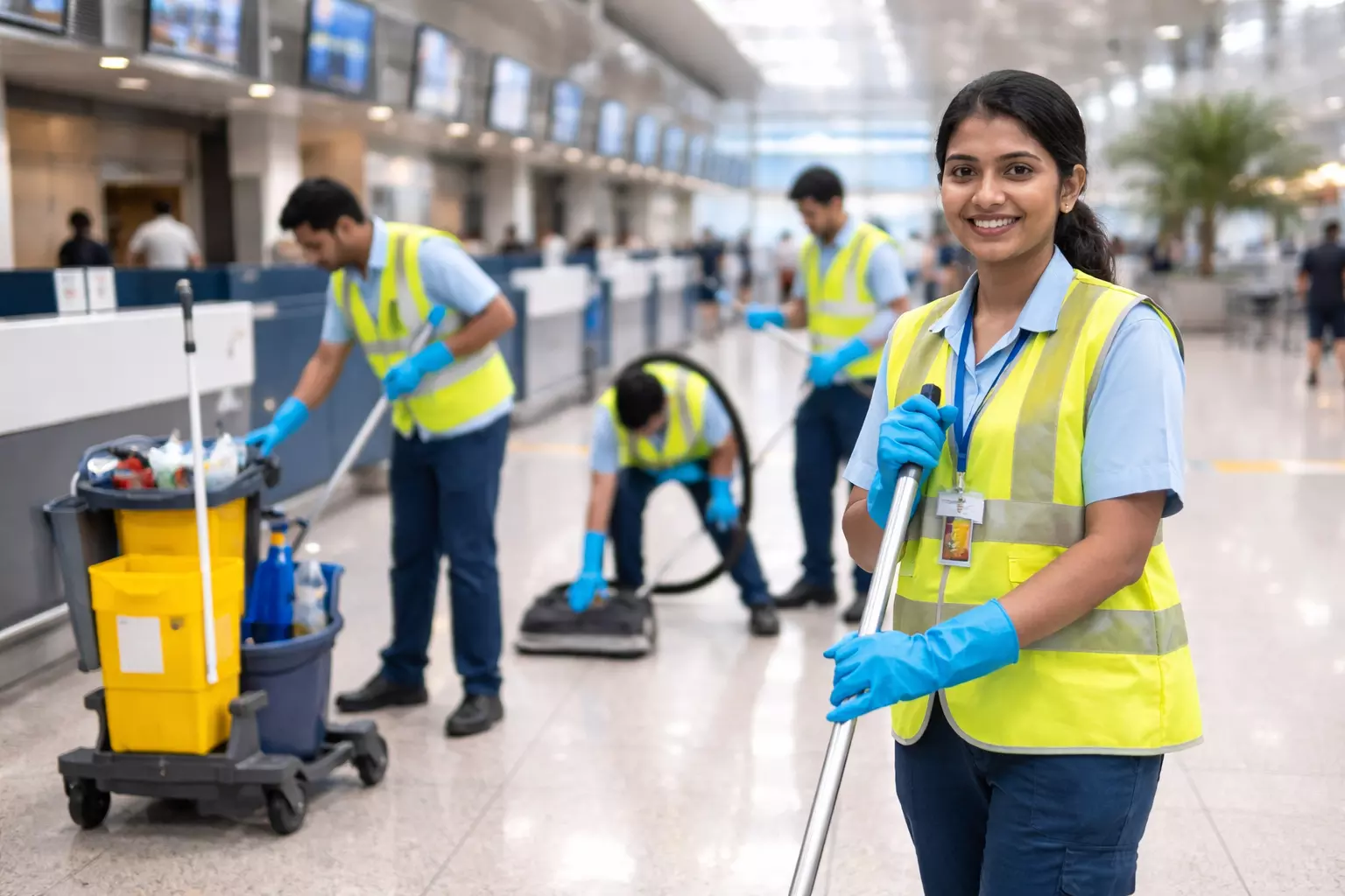 Airport Sanitation and Cleaning Staff Jobs