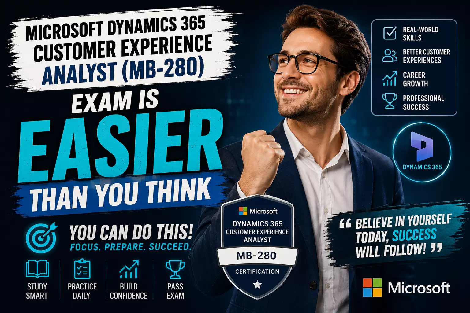 Microsoft Dynamics 365 Customer Experience Analyst (MB-280) Exam Is Easier Than You Think
