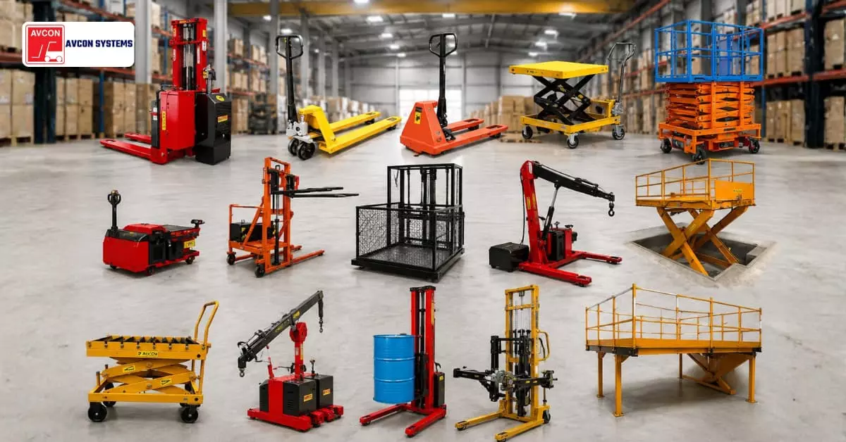 Stainless Steel Scissor Lift & Twin Mast Hydraulic Material Handling in India