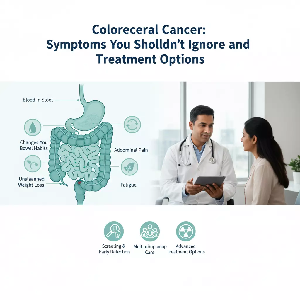 COLORECTAL CANCER: SYMPTOMS YOU SHOULDN'T IGNORE AND TREATMENT OPTIONS