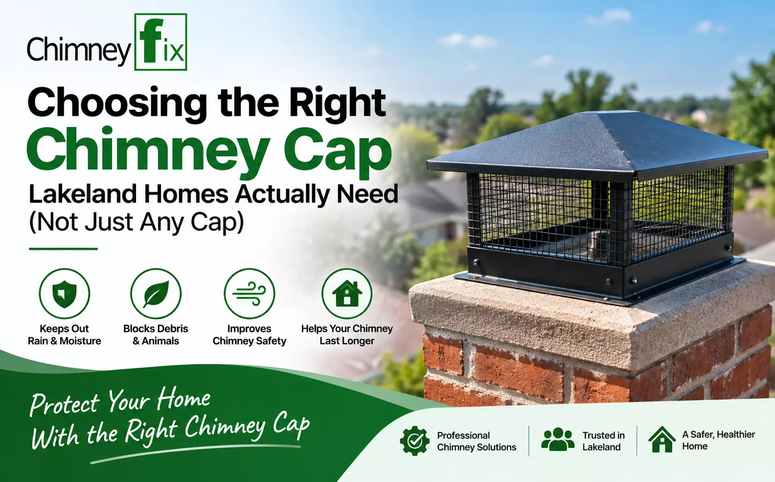 Choosing the Right Chimney Cap Lakeland Homes Actually Need (Not Just Any Cap)