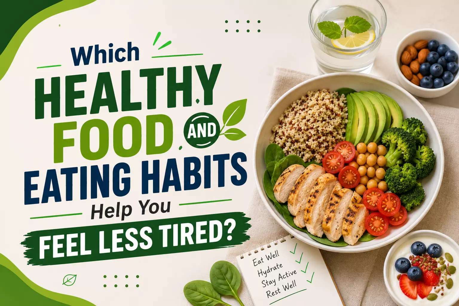 Which Healthy Food and Eating Habits Help You Feel Less Tired