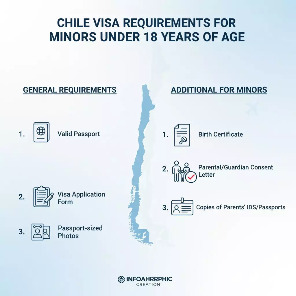 Chile Visa Requirements for Minors Under 18 Years of Age