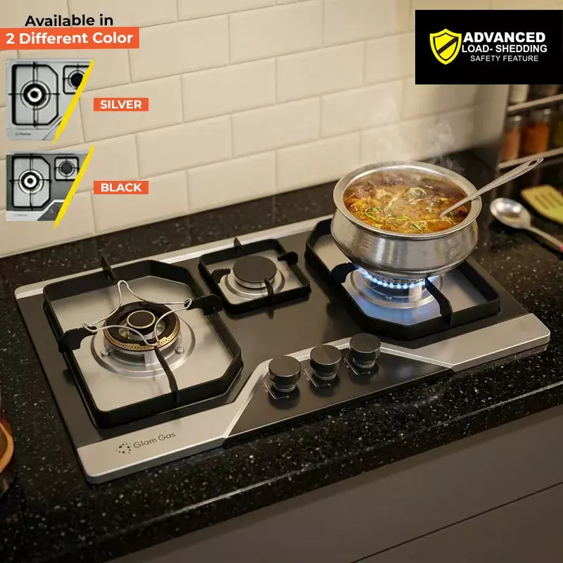 Flora 3 Burner Hob for Stylish and Efficient Cooking