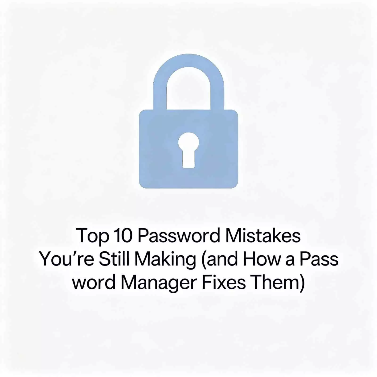 Top 10 Password Mistakes You’re Still Making (and How a Password Manager Fixes Them)