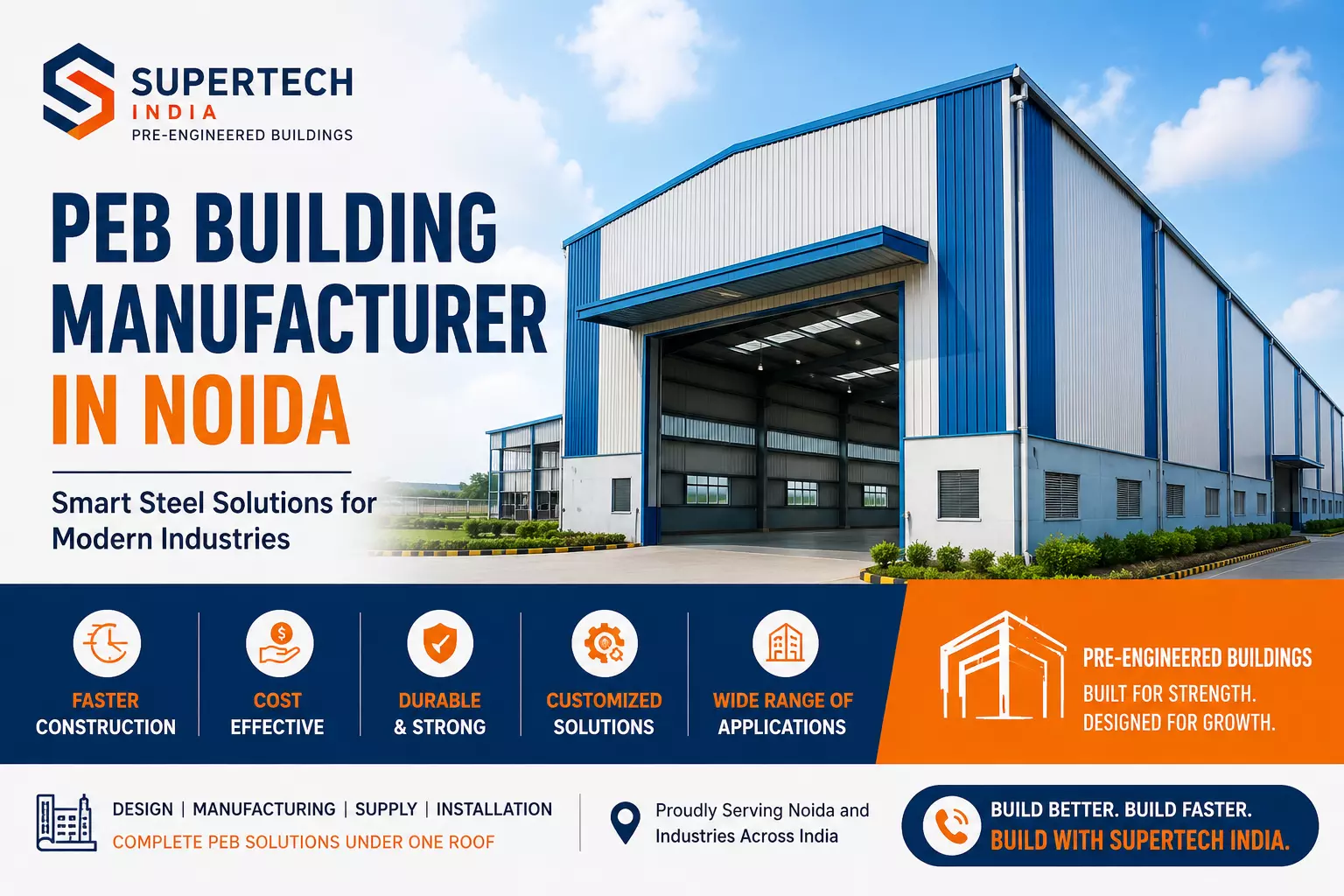 From Design to Installation: Choosing the Best PEB Building Manufacturer in Noida