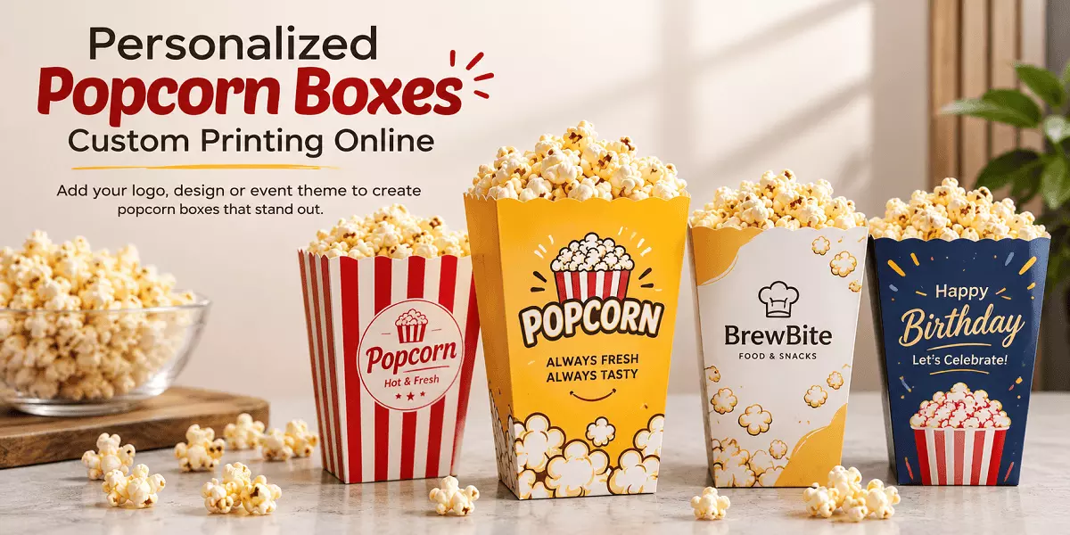 Personalized Popcorn Boxes | Custom Printing Online