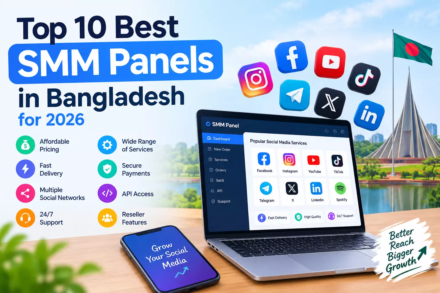Top 10 SMM Panels in Bangladesh You Can Use in 2026