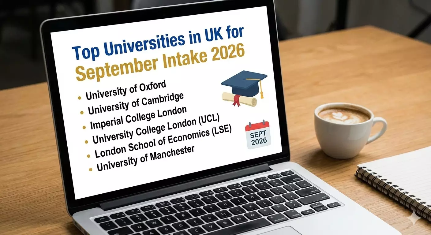 Top Universities in UK for September Intake 2026.