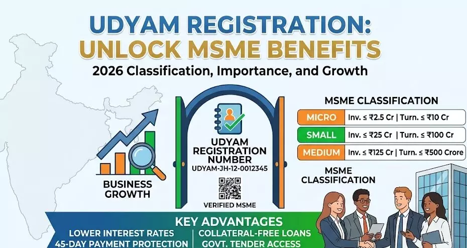 Complete Guide Udyam Registration 2026: MSME Classification & Business Benefits