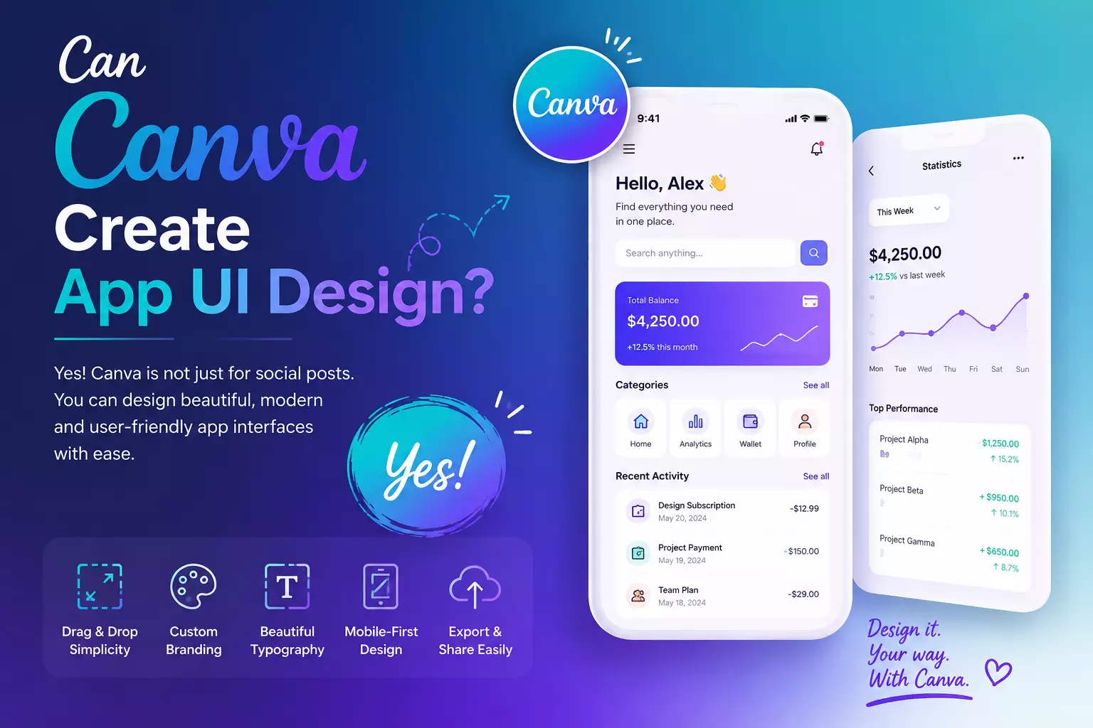 Can Canva Create AppCan Canva Create App UI Design??