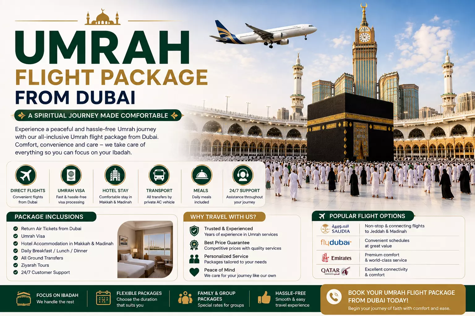 Umrah Flight Package from Dubai: A Complete Guide for UAE Travellers