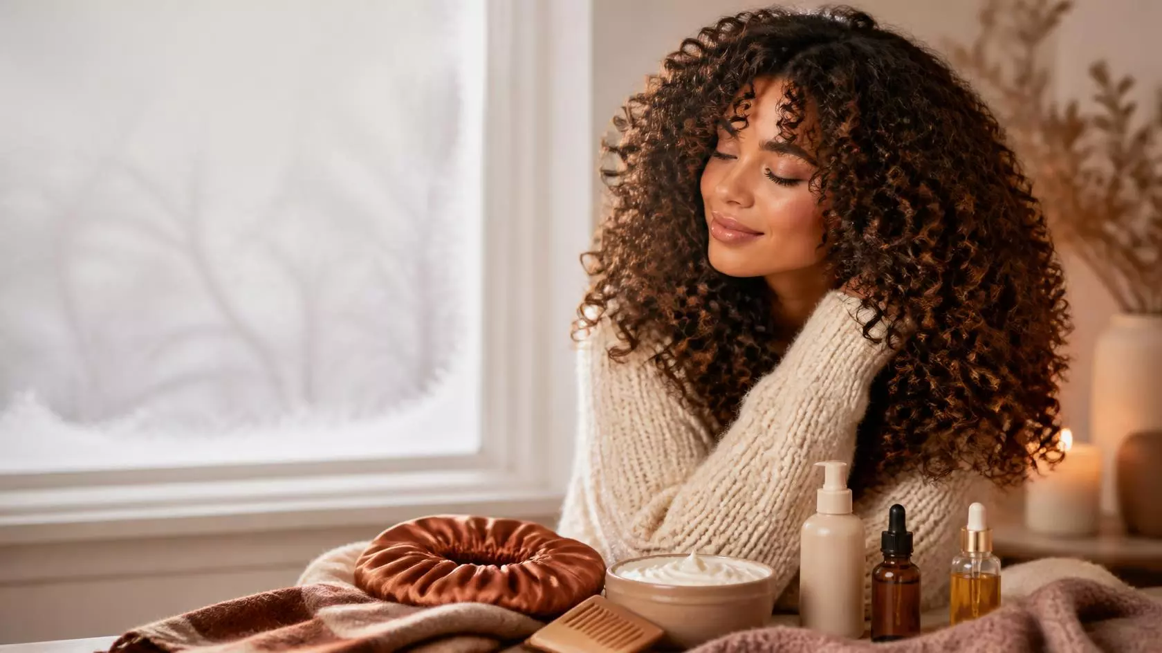 How to Care for Curly Hair During Cold and Dry Weather