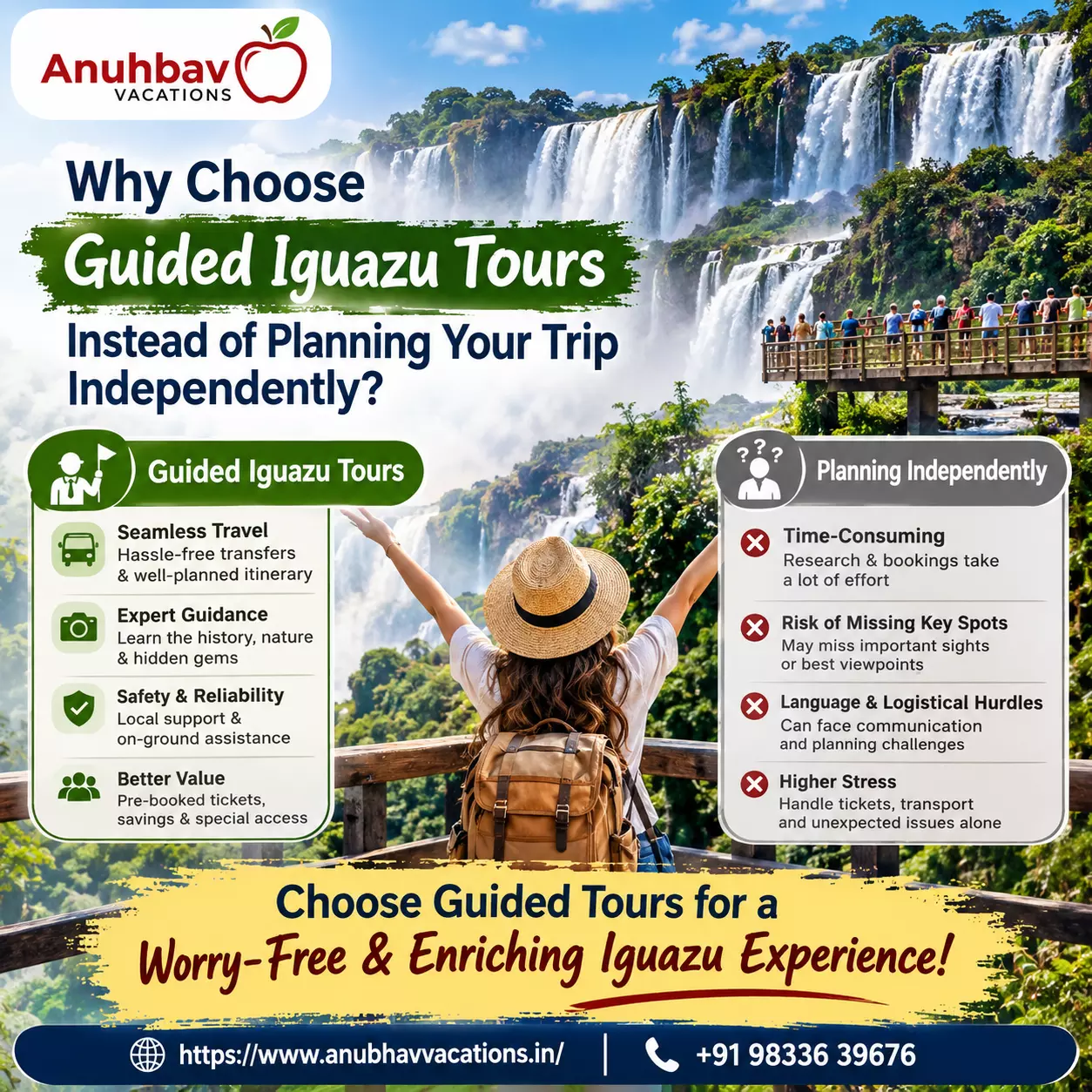 Why Should I Choose Guided Iguazu Tours Instead of Planning My Trip Independently?