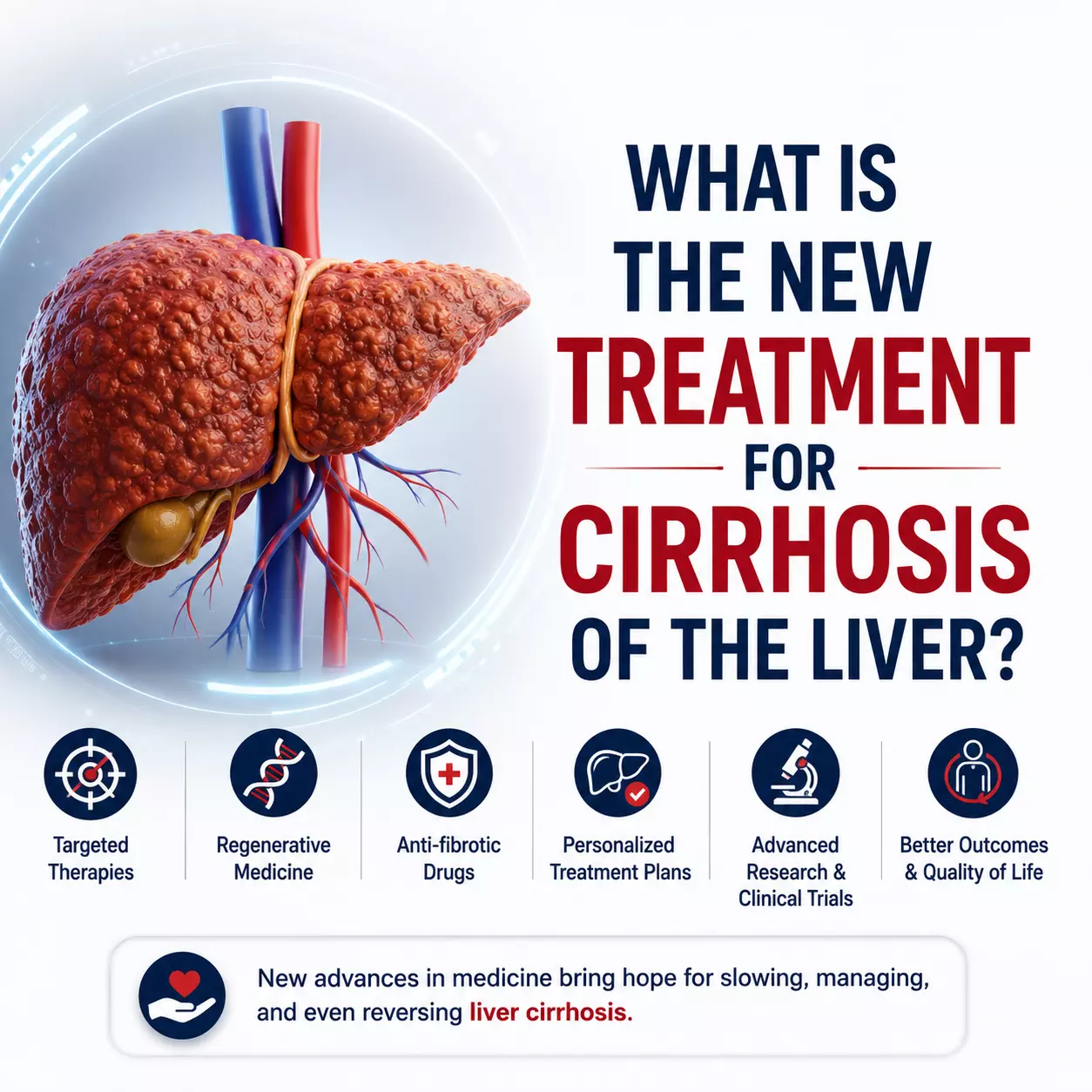What is the new treatment for cirrhosis of the liver?