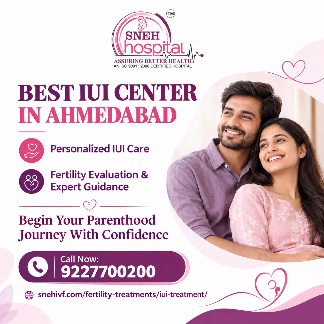Best IUI Center in Ahmedabad | Personalized IUI Care | Sneh IVF