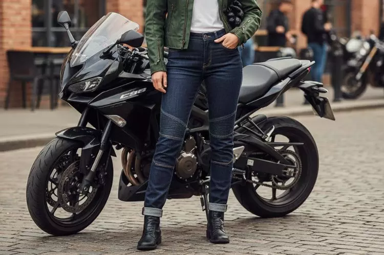 Ride Ready? Stay Stylish | Modern Moto Wear Ladies Jeans