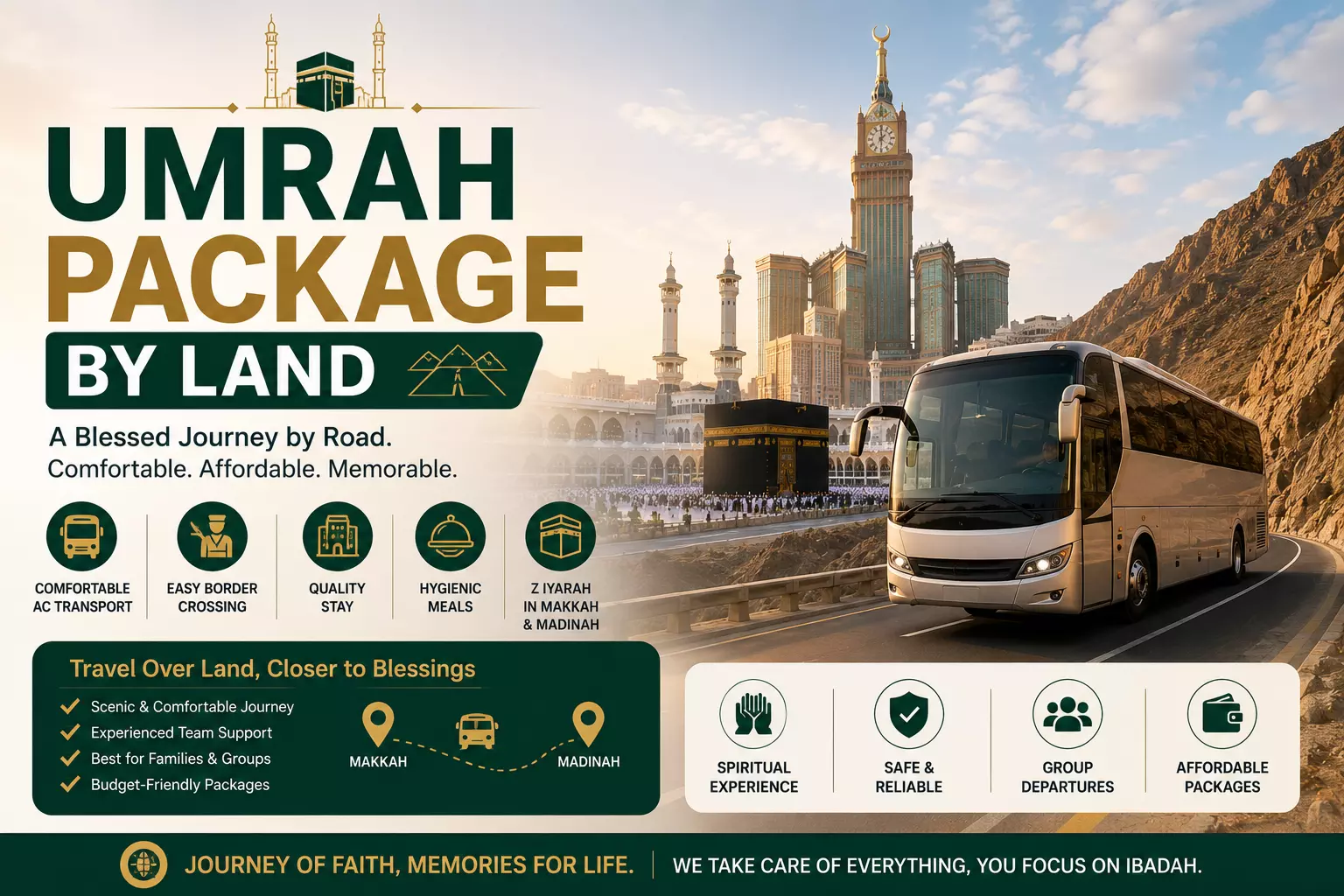 Umrah Package by Land: A Complete Guide for a Comfortable Road Journey