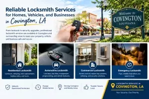 Reliable Locksmith Services for Homes, Vehicles, and Businesses in Covington, LA