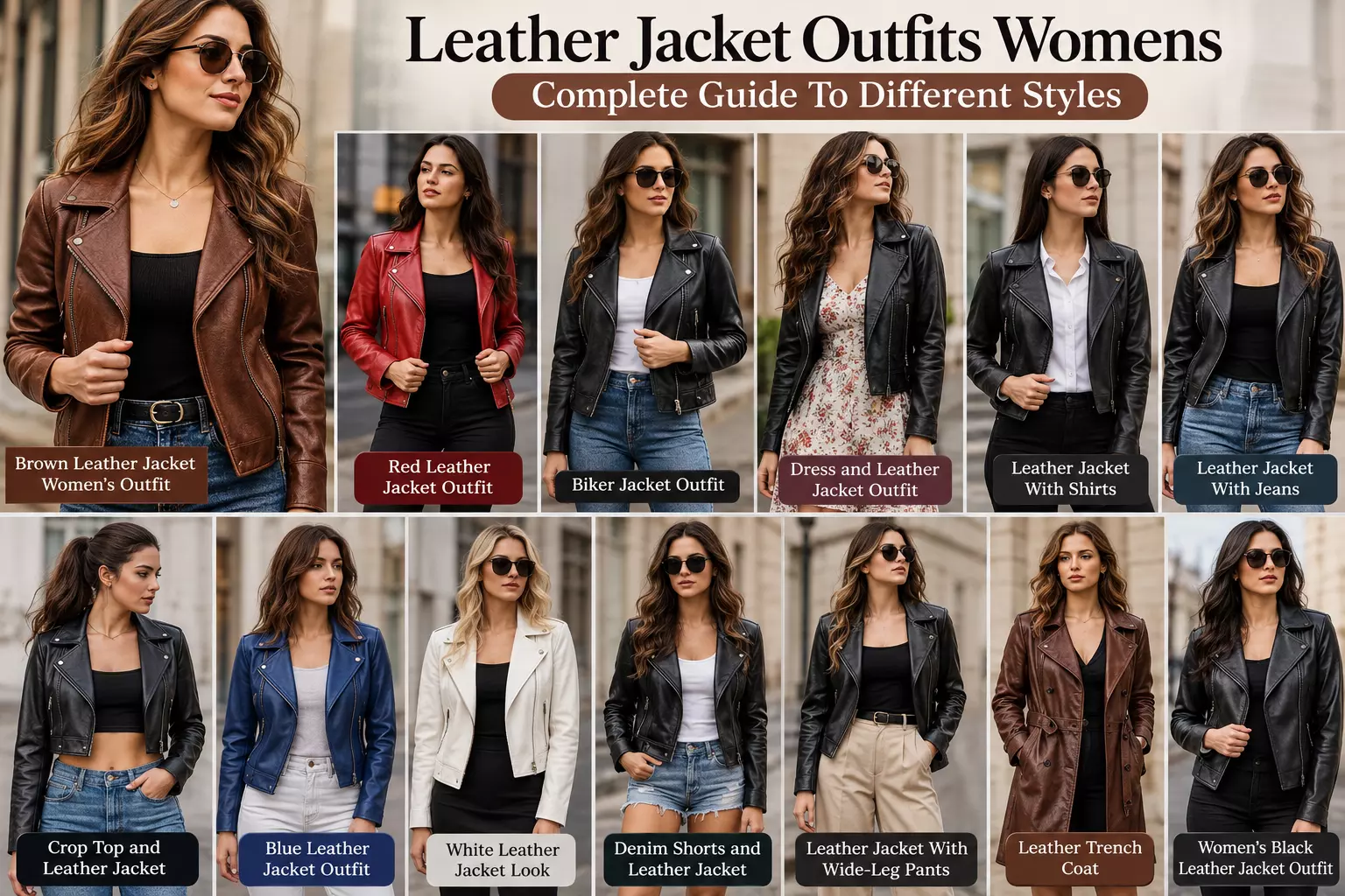 Leather Jacket Outfits for Women: Timeless Style Ideas for Every Occasion