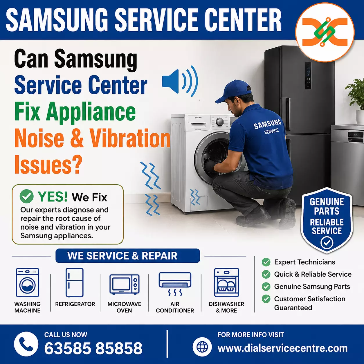 Can Samsung Service Center Fix Appliance Noise and Vibration Issues?