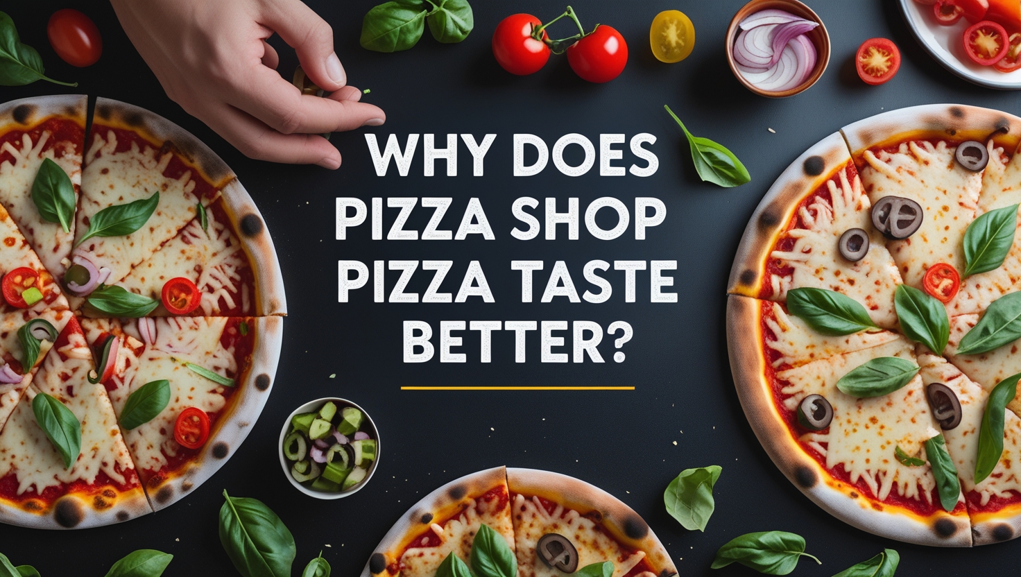 Why does pizza shop pizza taste better?