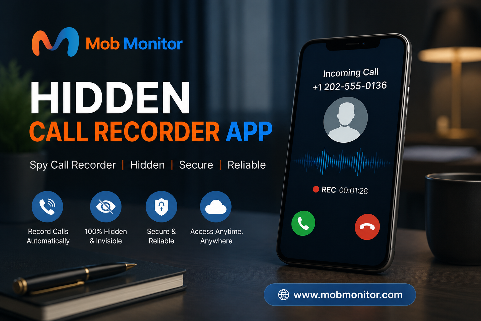 Hidden Call Recorder App – Best Spy Call Recorder Without Icon