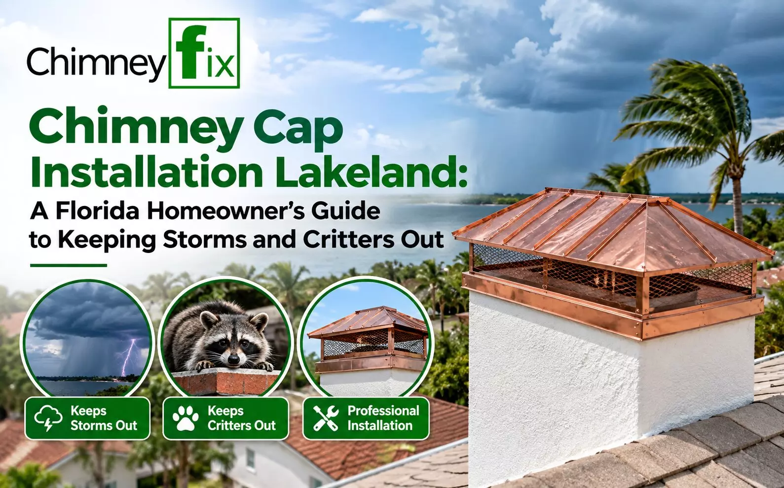 Chimney Cap Installation Lakeland: A Florida Homeowner's Guide to Keeping Storms and Critters Out