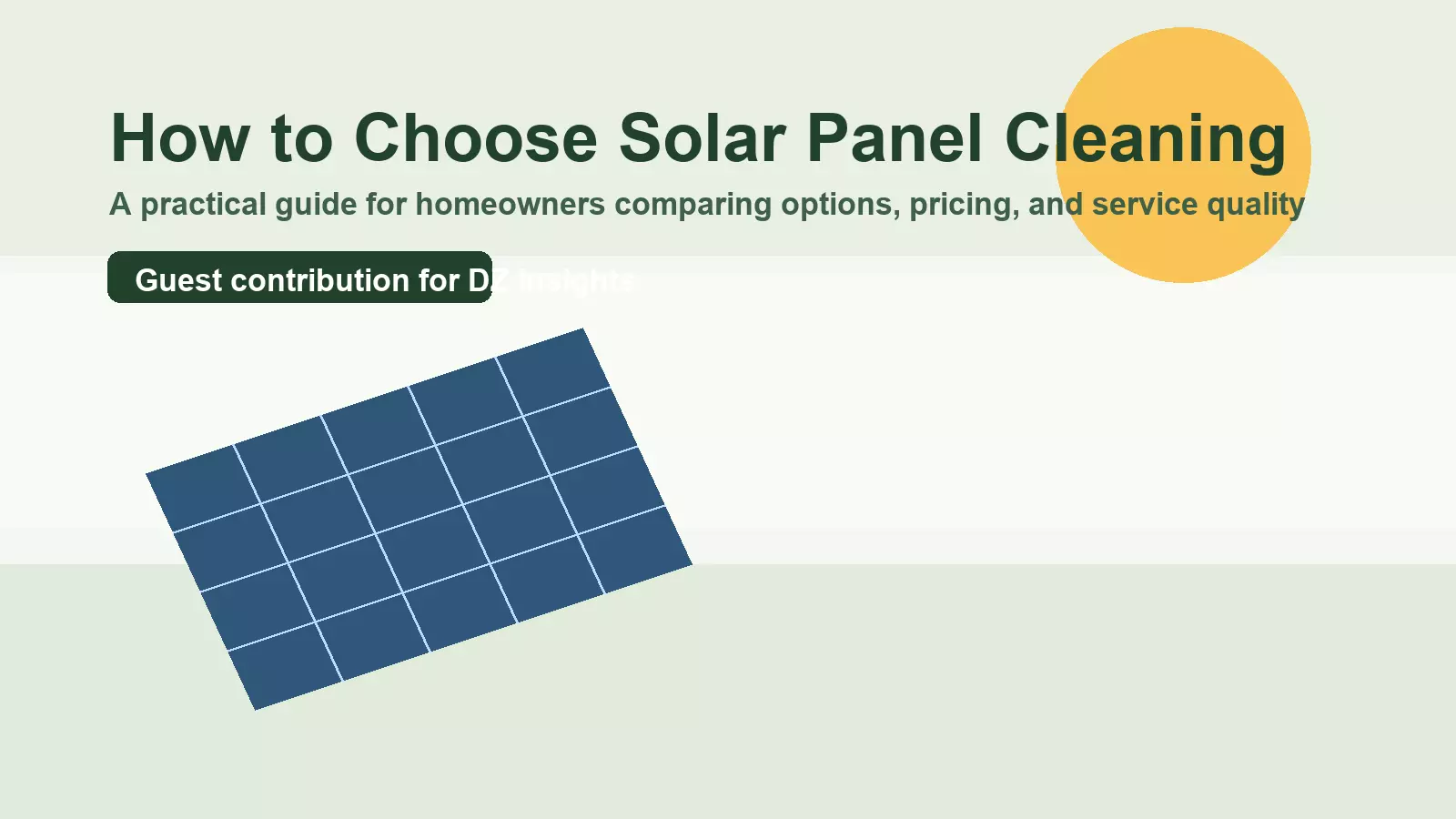 How to Compare Solar Panel Cleaning Services Before Booking