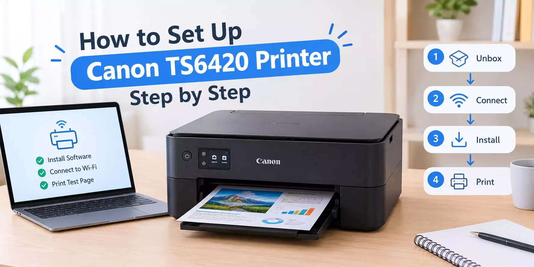 How to Set Up Canon TS6420 Printer Step by Step