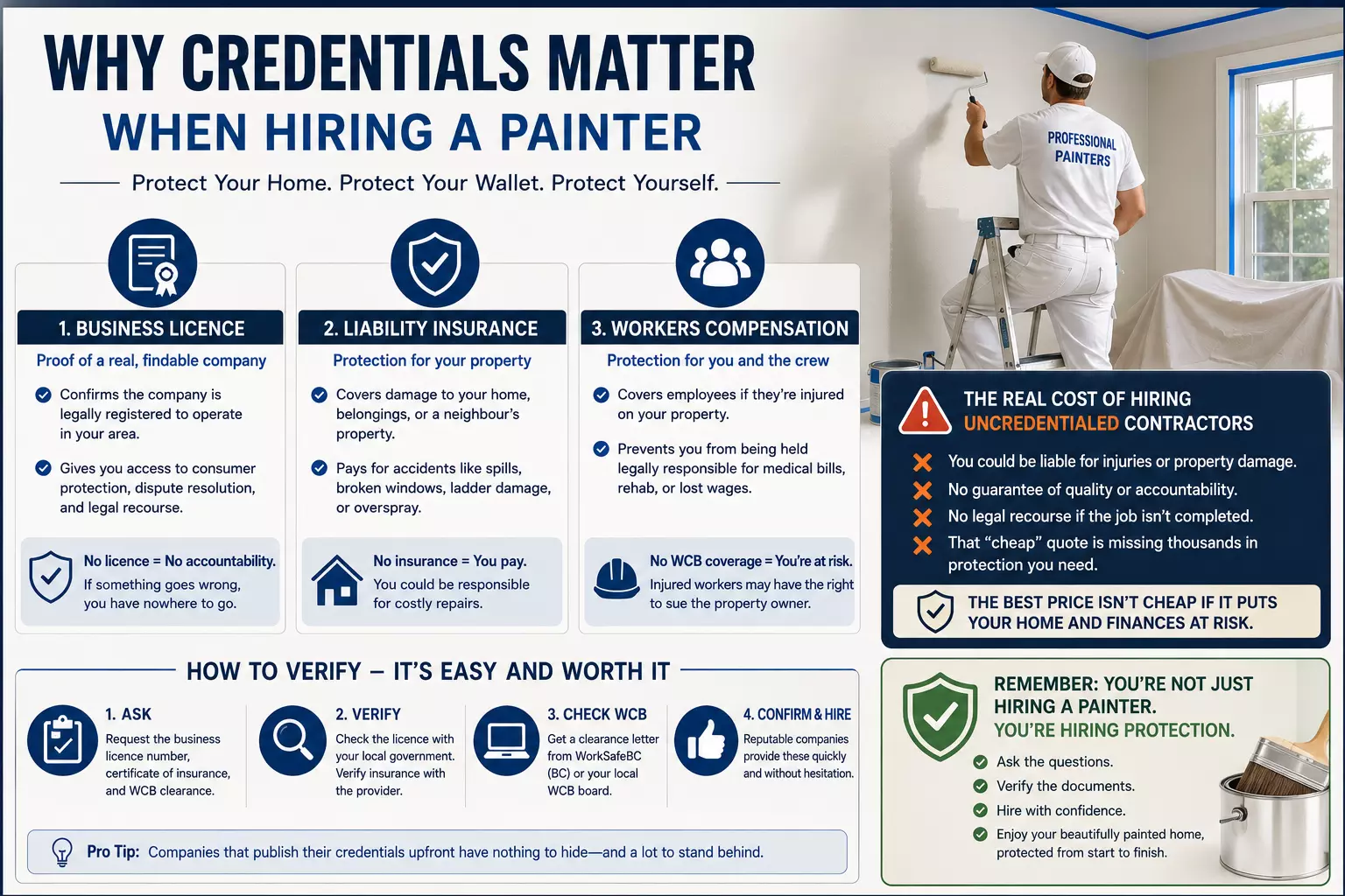Licensed, Insured and WCB-Covered: Why It Matters More Than the Price