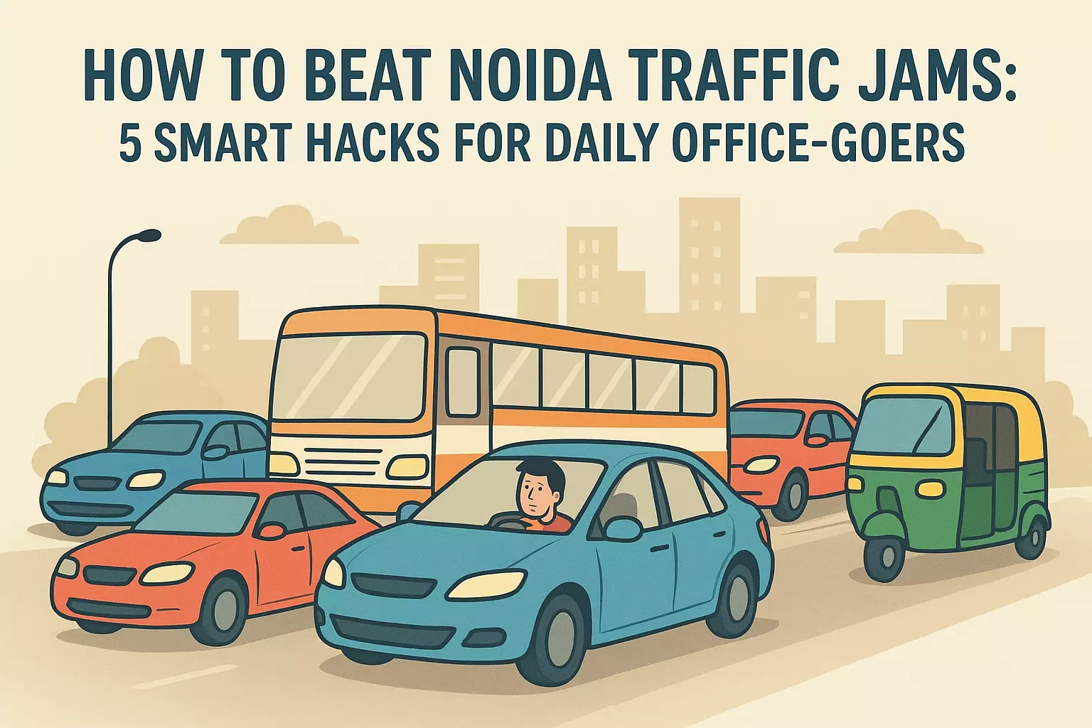 How to Beat Noida Traffic Jams: 5 Smart Hacks for Daily Office-Goers