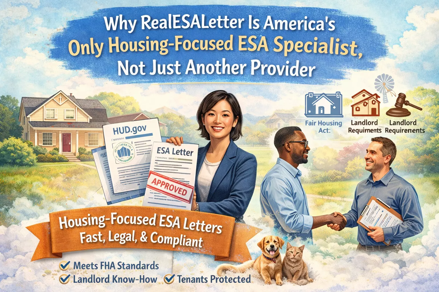 Why RealESALetter Is America's Only Housing-Focused ESA Specialist, Not Just Another Provider