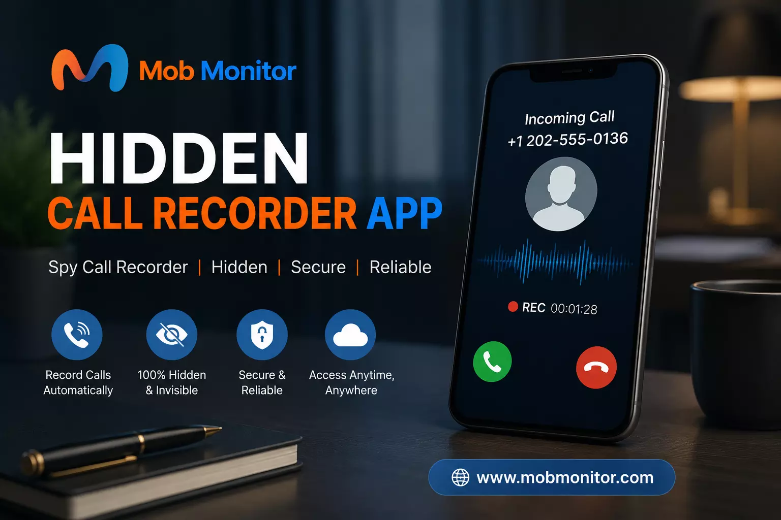 Hidden Call Recorder App – Best Spy Call Recorder Without Icon