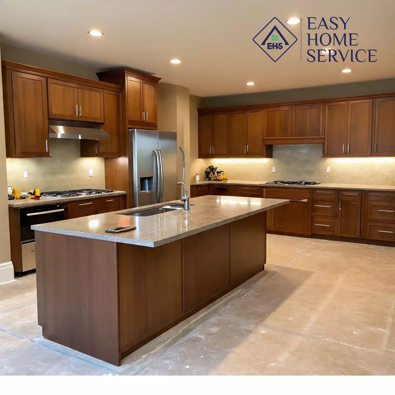 Modern kitchen remodel by Easy Home Services